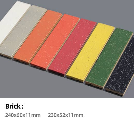 Glazed Brick Size